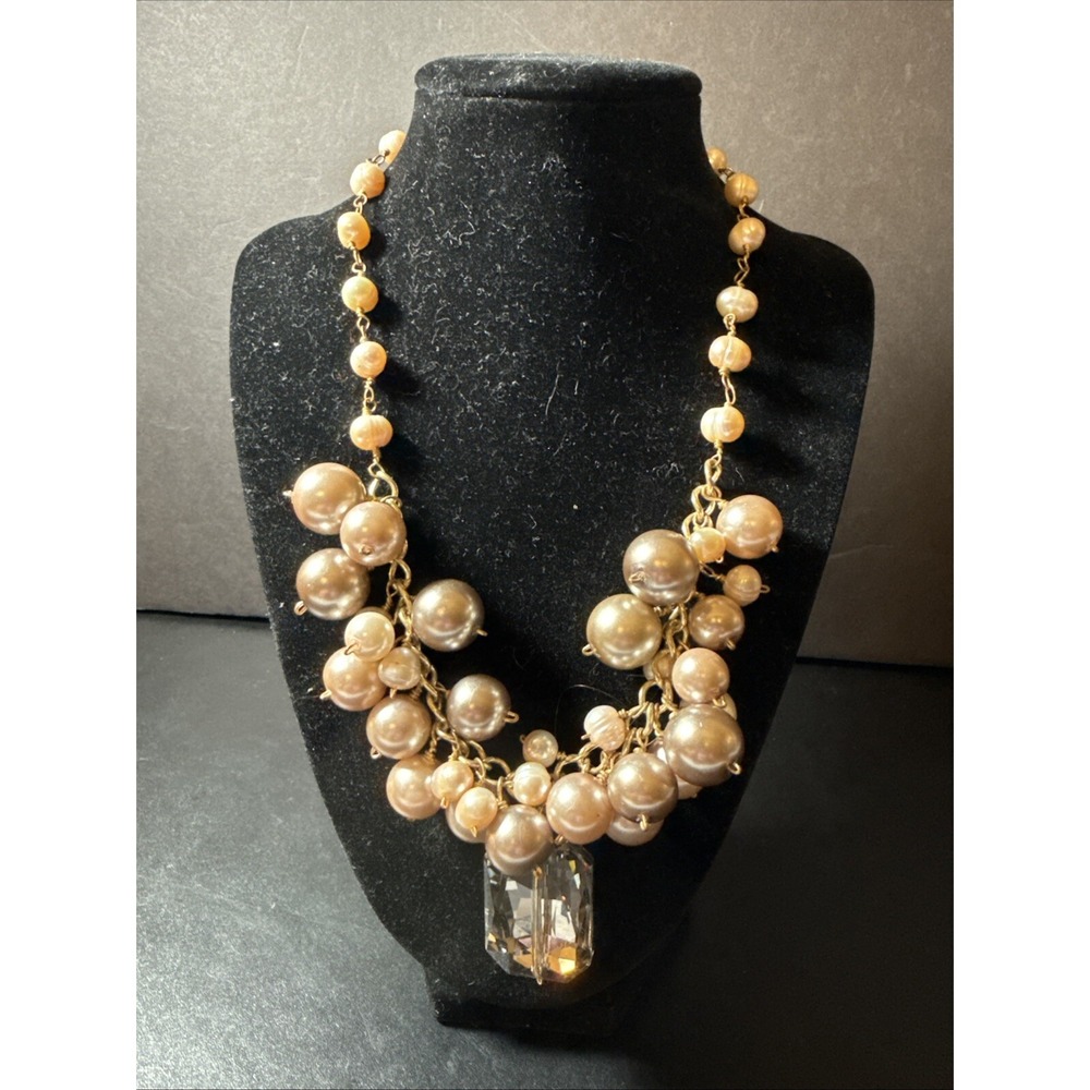 Custom Design Necklace Lenny Navarro Handcrafted Faux Pearls